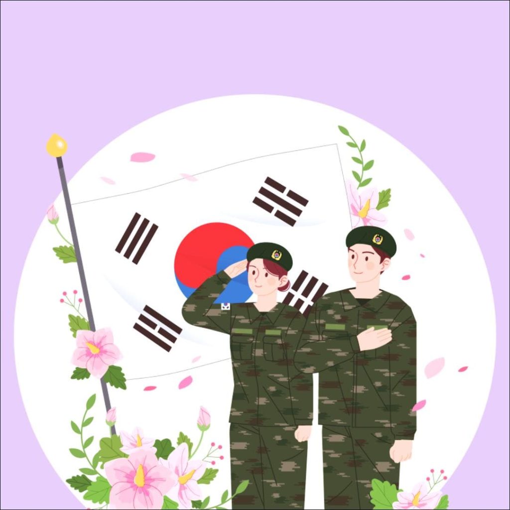 병무청 전역증 재발급 신청하는 군인들