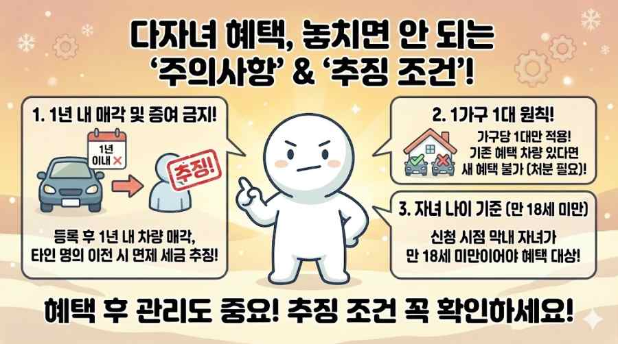 다자녀 자동차 취등록세
