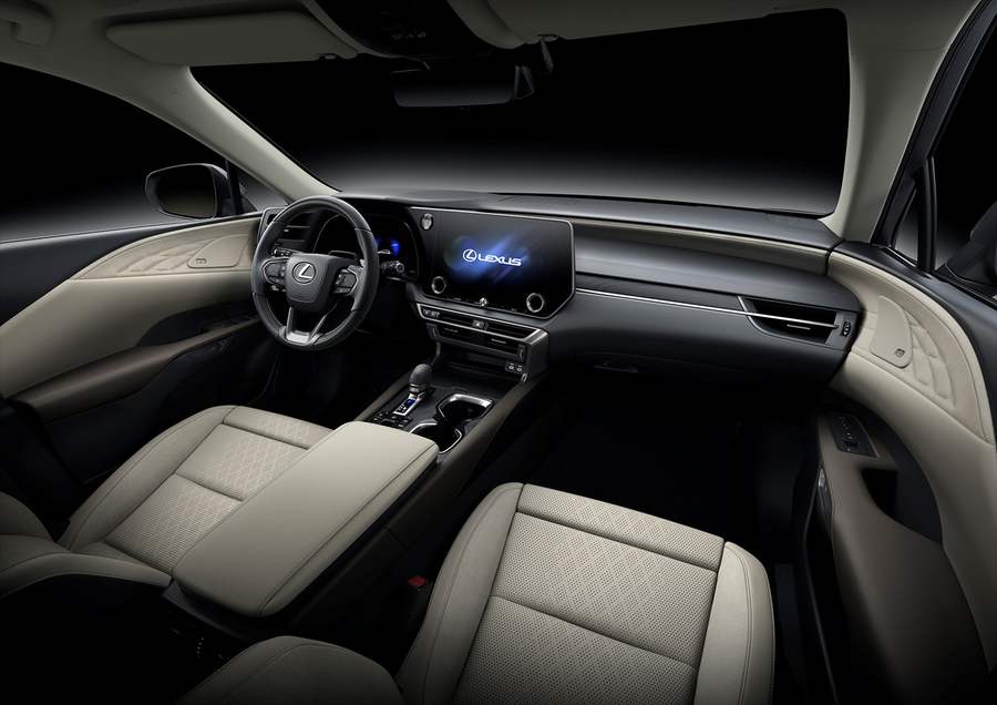 2026 렉서스 RX350h 운전석과 렉서스 인터페이스